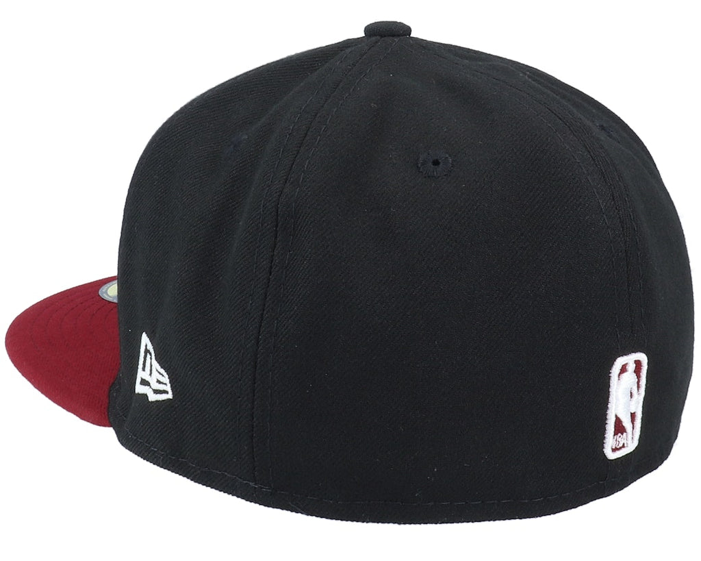 New Era Miami Heat NBA 59Fifty Black/Moroon Fitted Cap