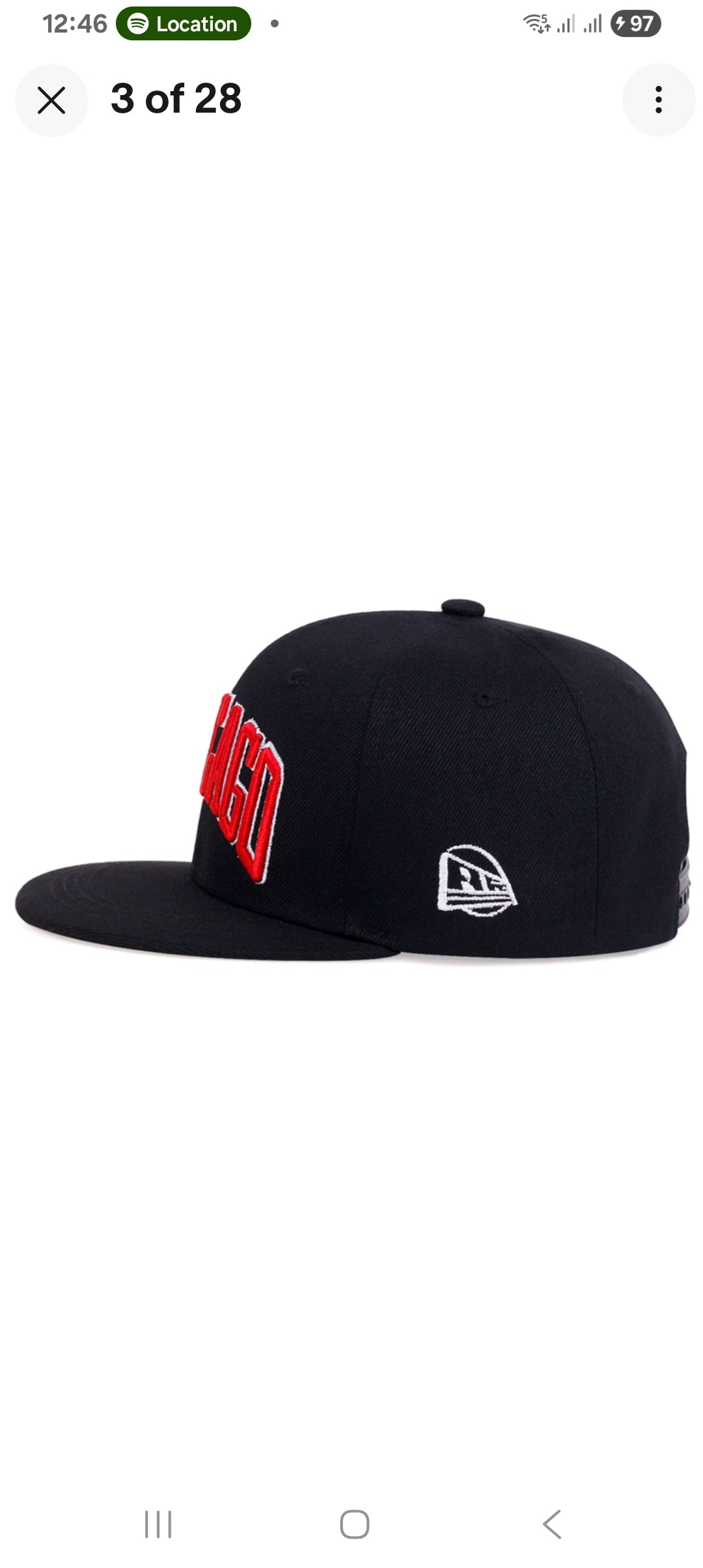 Chicago Bulls New Era Black Statement Snapback