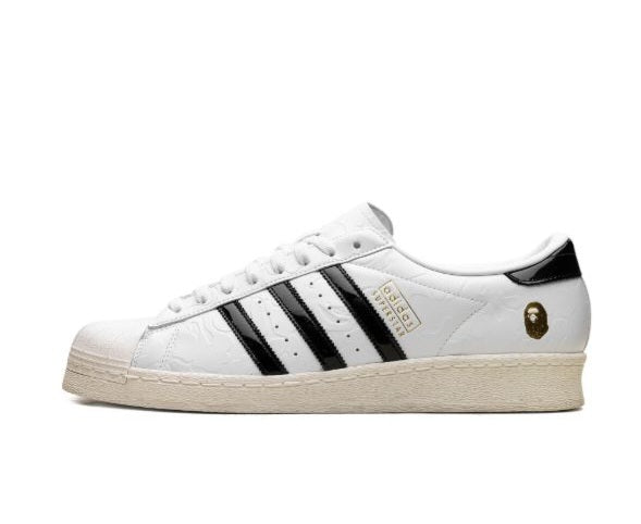 A Bathing Ape x Adidas Superstar Vintage Sneakers