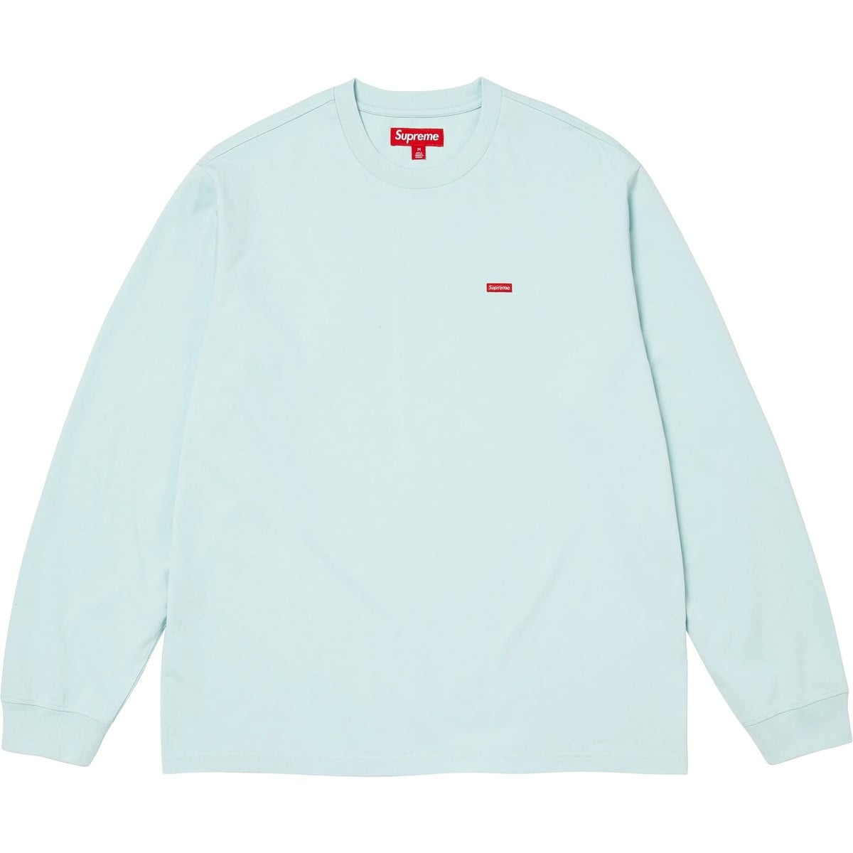Supreme Small Box Logo Ice Blue L/S Tee (FW25)