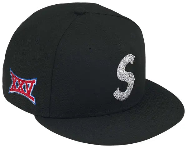 Supreme x Swarovski S Logo x New Era 59Fitty Fitted Hat Black