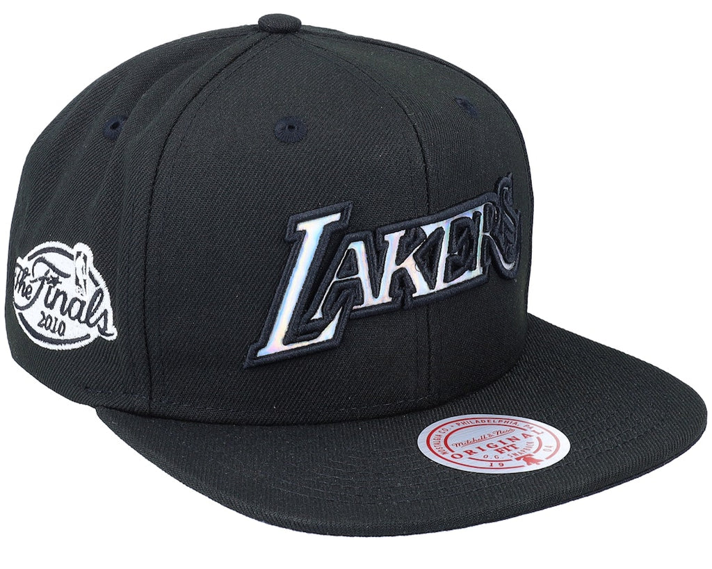 Mitchell and Ness Los Angeles Lakers Iridescent Wordmark HWC Hat